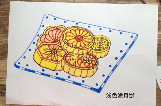 中秋節(jié)月餅簡筆畫怎么畫