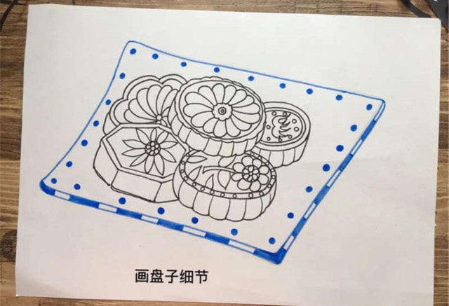 中秋節(jié)月餅簡筆畫怎么畫