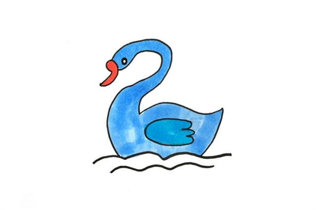 天鵝簡(jiǎn)筆畫(huà)怎么畫(huà)好看