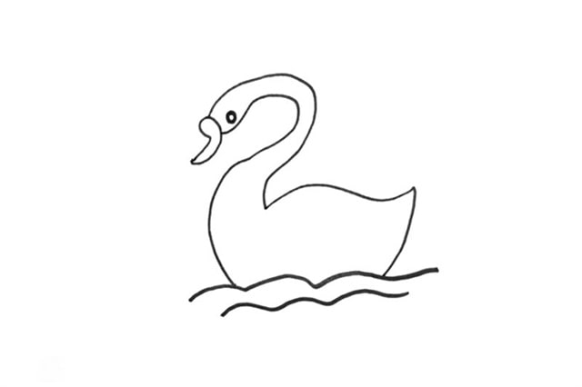 天鵝簡(jiǎn)筆畫(huà)怎么畫(huà)好看