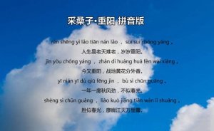 采桑子重陽(yáng)帶拼音版 翻譯及賞析