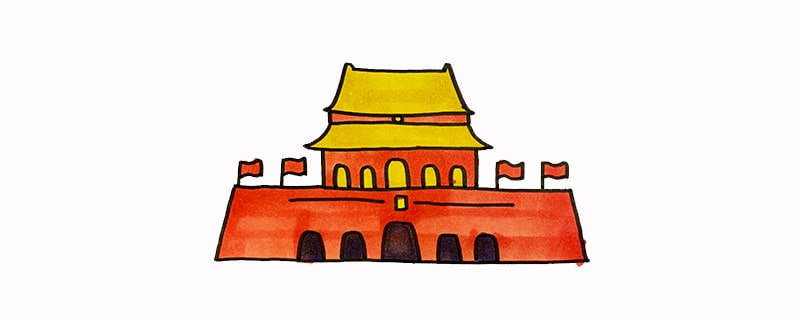 北京天安門簡(jiǎn)筆畫怎么畫