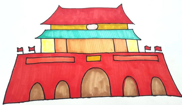 兒童創(chuàng)意美術(shù)課《國慶節(jié)創(chuàng)意剪貼畫》