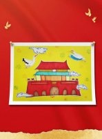 兒童創(chuàng)意美術(shù)課《國(guó)慶節(jié)創(chuàng)意剪貼畫(huà)》