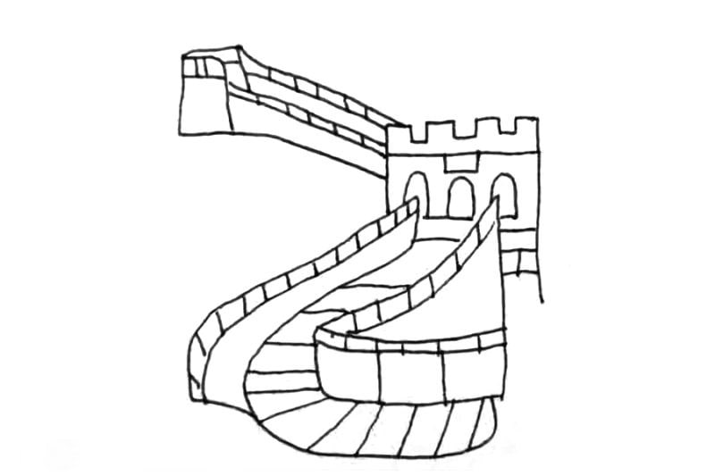 萬(wàn)里長(zhǎng)城簡(jiǎn)筆畫(huà)圖片怎么畫(huà)