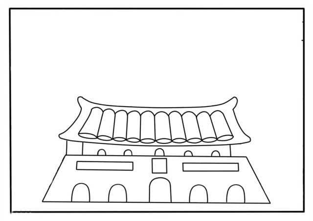 國(guó)慶節(jié)天安門兒童畫簡(jiǎn)單又漂亮