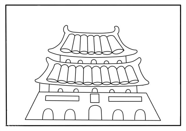 國(guó)慶節(jié)天安門兒童畫簡(jiǎn)單又漂亮