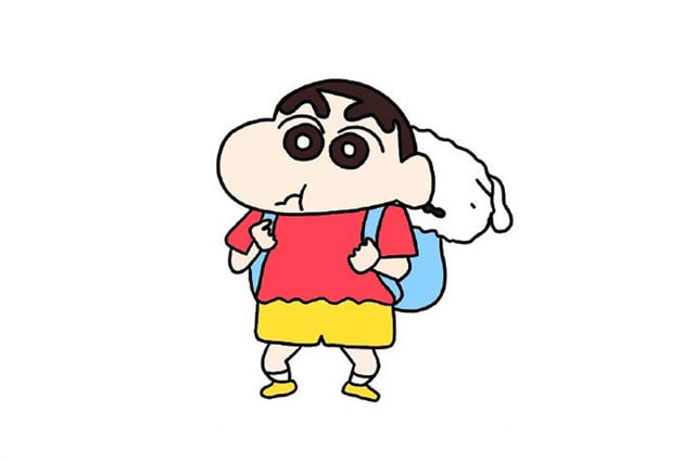 動(dòng)漫人物蠟筆小新簡(jiǎn)筆畫怎么畫圖片