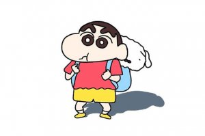 動(dòng)漫人物蠟筆小新簡(jiǎn)筆畫怎么畫圖片