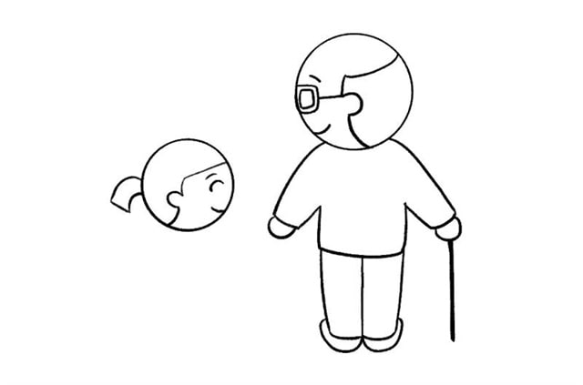重陽節(jié)敬老簡筆畫怎么畫
