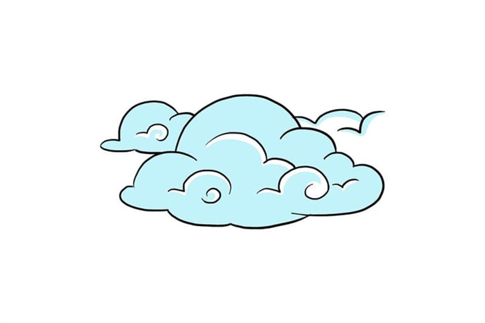 云朵簡筆畫怎么畫簡單好看