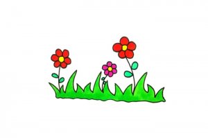 小花小草簡(jiǎn)筆畫怎么畫