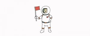 宇航員簡筆畫怎么畫圖片