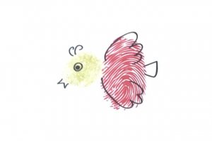 小鳥(niǎo)手指畫(huà)畫(huà)法 幼兒早教繪畫(huà)