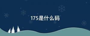 175是什么碼