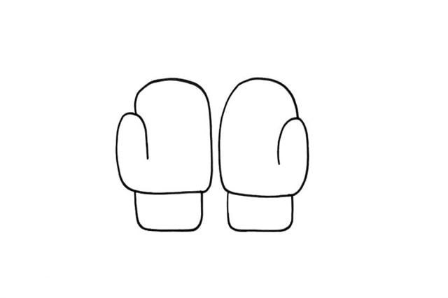 生活用品簡(jiǎn)筆畫手套怎么畫