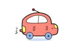 可愛(ài)的小汽車(chē)簡(jiǎn)筆畫(huà)怎么畫(huà)圖片