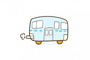 公共汽車簡筆畫怎么畫