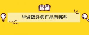 畢淑敏經(jīng)典作品有哪些