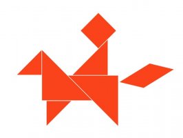 七巧板拼圖圖案大全作品圖片