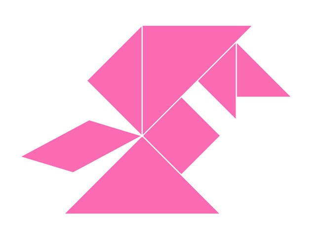 七巧板拼圖圖案大全作品圖片