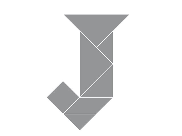 七巧板拼字母拼圖怎么拼