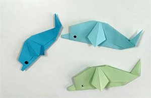 海豚手工折紙教程
