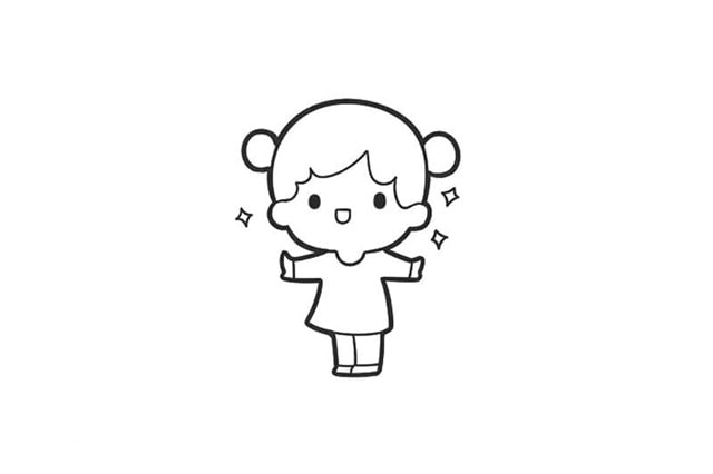 小女孩簡(jiǎn)筆畫怎么畫可愛