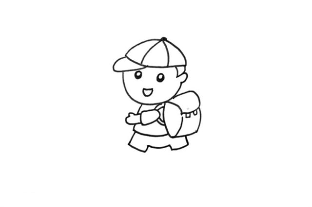 如何畫可愛的小學生簡筆畫圖片