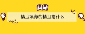 精衛(wèi)填海的精衛(wèi)指什么
