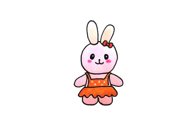 幼兒園小兔子簡(jiǎn)筆畫怎么畫圖片