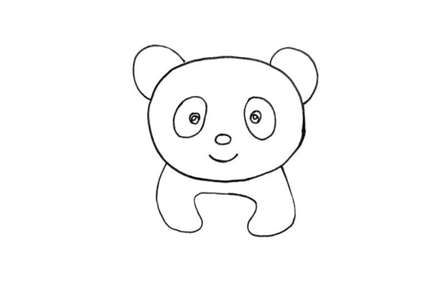 大熊貓簡筆畫怎么畫圖片