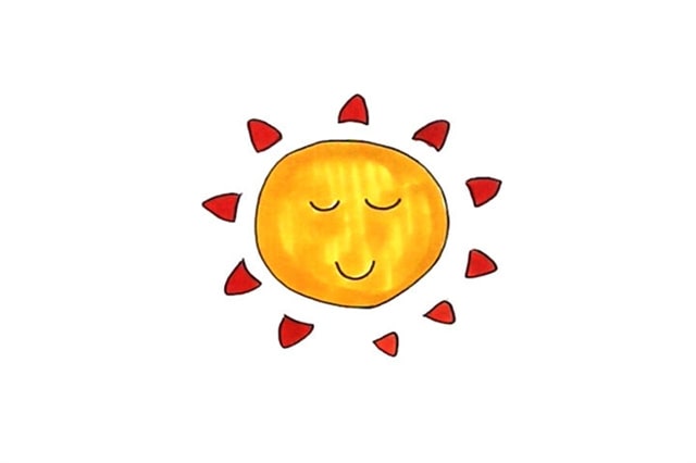 可愛的太陽簡筆畫怎么畫