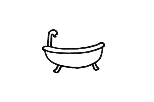 生活用品簡(jiǎn)筆畫浴缸怎么畫簡(jiǎn)單
