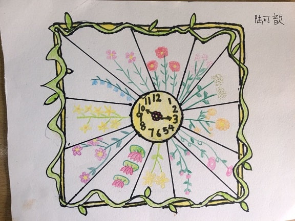 花鐘怎么畫圖片