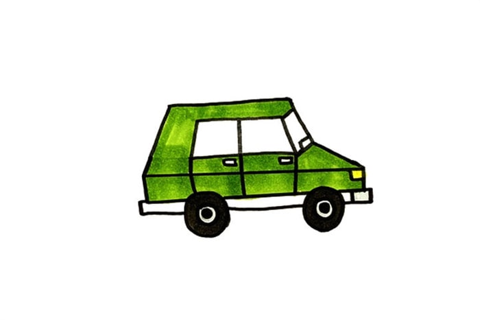 吉普車簡筆畫怎么畫圖片