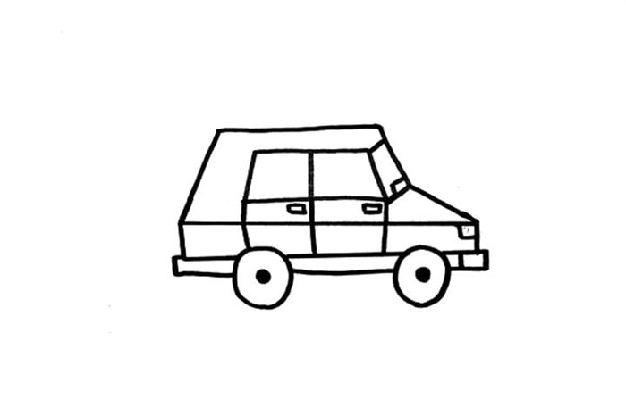 吉普車簡筆畫怎么畫圖片