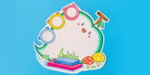 葉子讀書卡模板怎么做