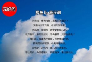 元好問摸魚兒雁丘詞帶拼音版