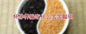 懷孕養(yǎng)胎吃什么寶寶聰明