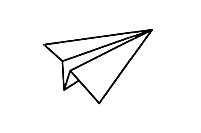 如何畫紙飛機(jī)簡(jiǎn)筆畫圖片