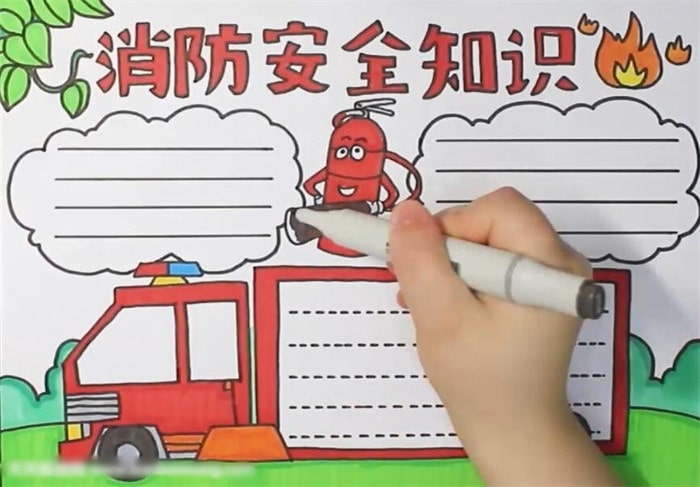 消防安全知識手抄報
