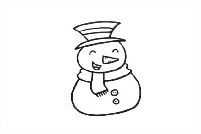 雪人簡(jiǎn)筆畫(huà)怎么畫(huà)圖片