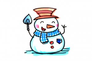 雪人簡(jiǎn)筆畫怎么畫圖片