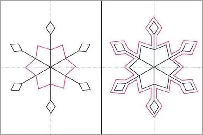 雪花簡筆畫怎么畫簡單