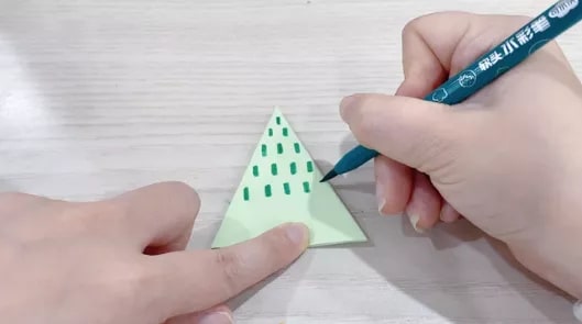 圣誕樹折紙教程圖片