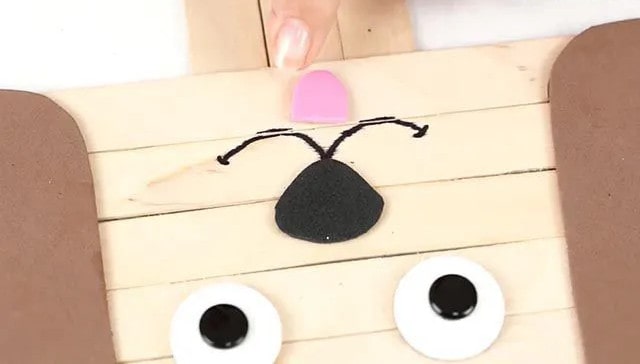 廢物利用手工制作冰棍棒小狗