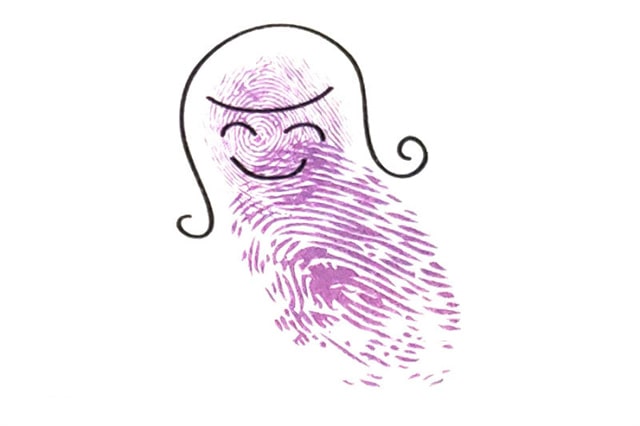 手指畫美人魚畫法