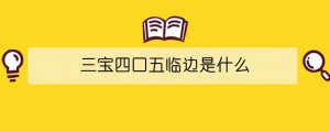 三寶四口五臨邊是什么