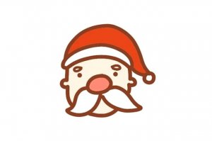 圣誕老人頭像簡(jiǎn)筆畫怎么畫圖片